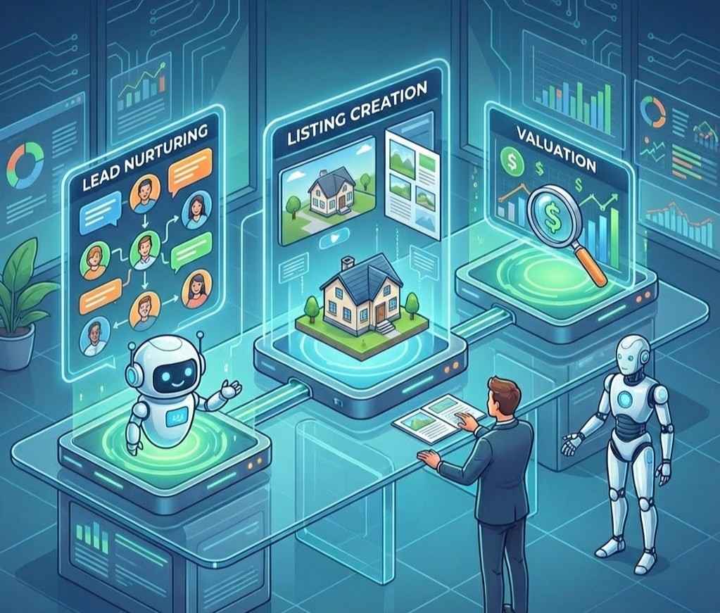 AI Agents in Real Estate: Lead Nurturing, Listing Creation & Valuation
